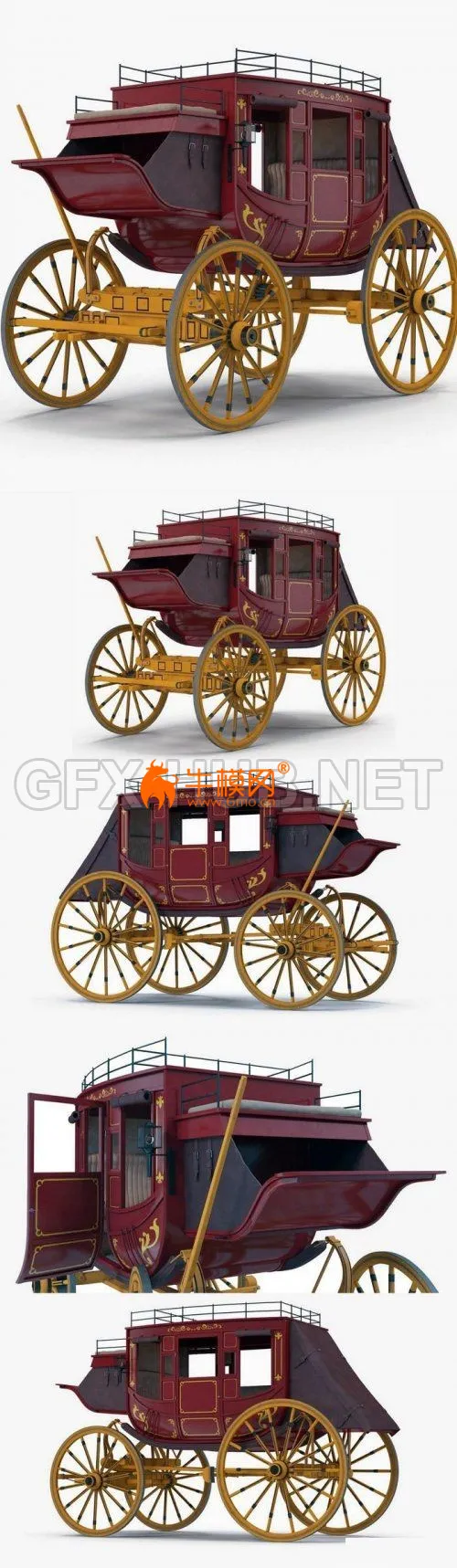 Stagecoach 3D Model – 2913