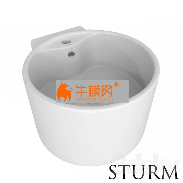 Suspended sink STURM Ring, art. ST-RI464111-NBNCR – 2957
