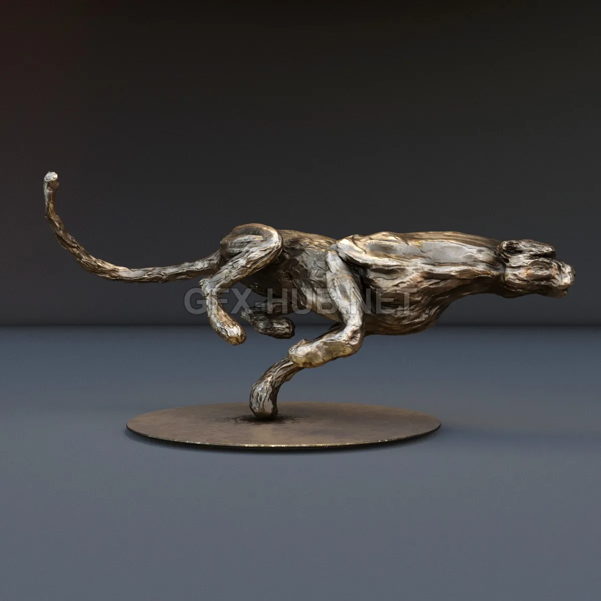 The Bronze Figure of Cheetah – 2991