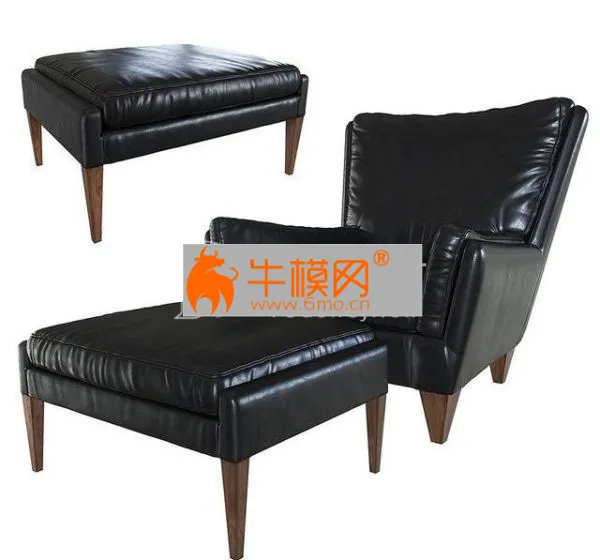 Armchair Footstool V11 – 3257