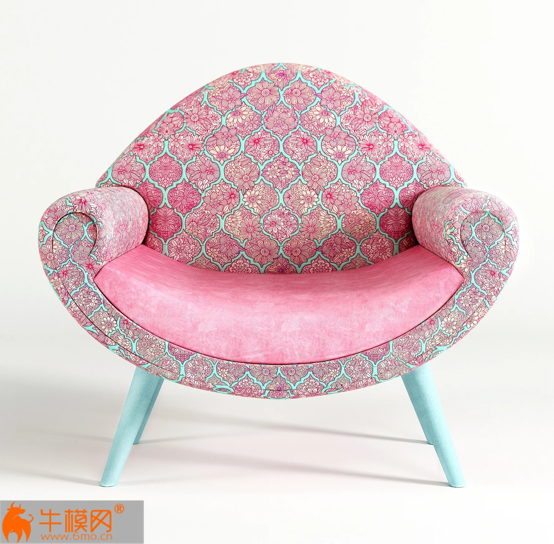 Armchair pink – 3283