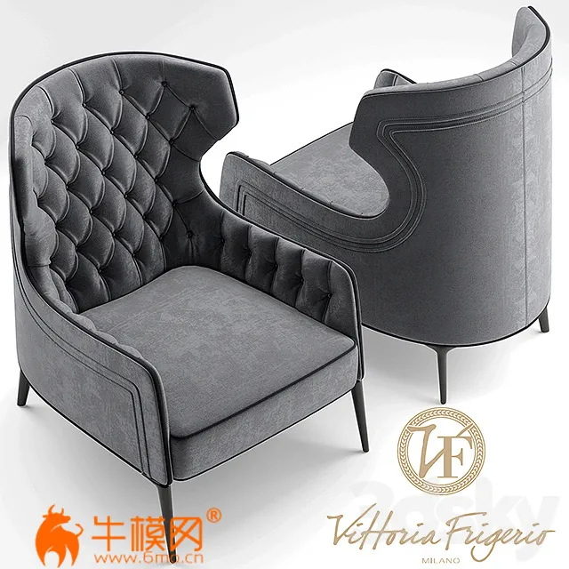 Armchair Vittoria Frigerio PIOLA BERGERE (max 2010, 2011, 2012, obj) – 3306