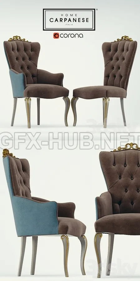 Chair and armchair Carpanese – 3340
