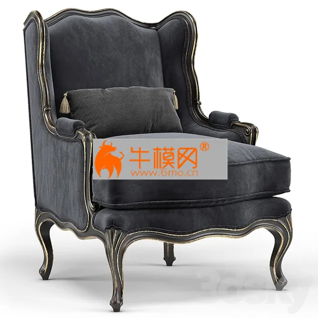 Louis XV Bergere Wing Armchair – 3386