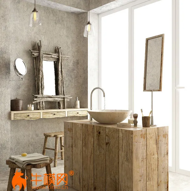 Furniture with the decor for bathrooms – 3568