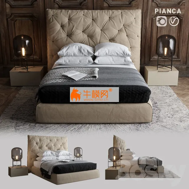 Bed Pianca Impunto – 3659