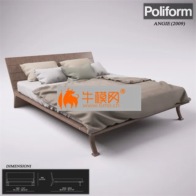 Bed Poliform Angie – 3660
