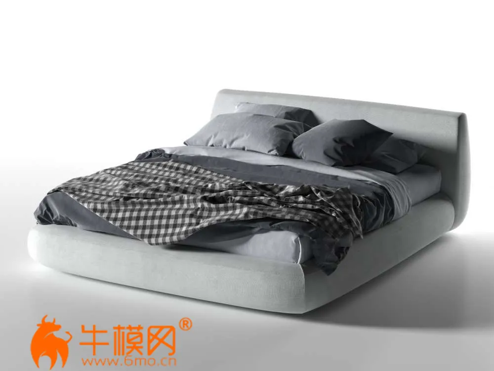 Big Bed (max, fbx, obj) – 3690
