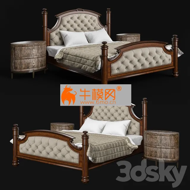Drexel Heritage Rainier Upholstered Bed – 3714