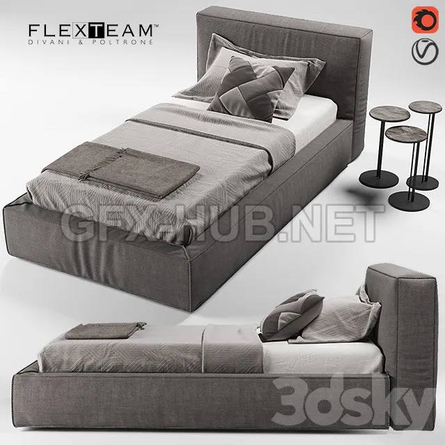 FLEXTEAM SLIM ONE bed (single) – 3728