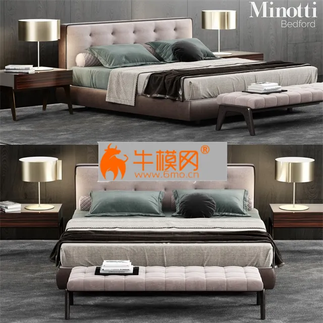 Minotti Bedford Bed – 3770