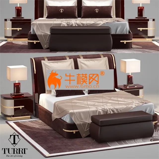 Turri Diamonds Bed – 3834