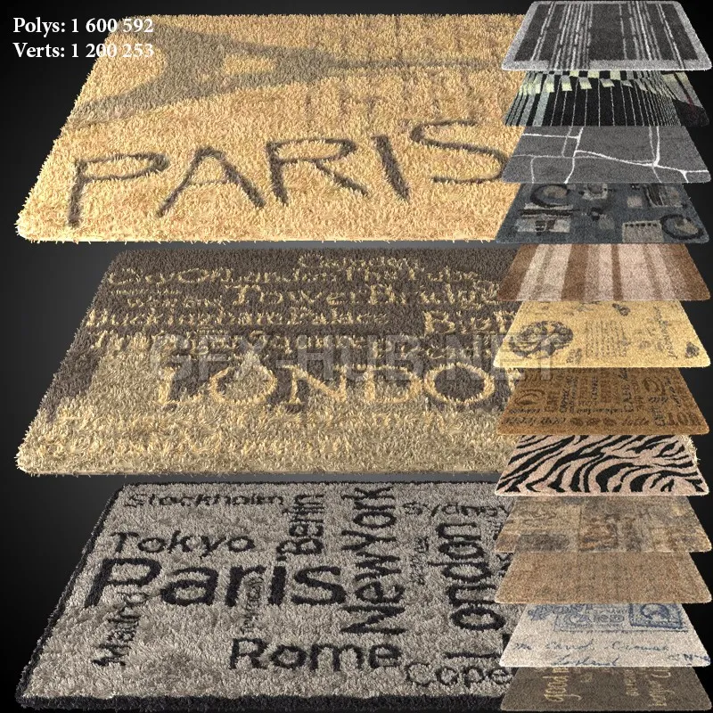 A selection of carpets 1600h2300 (15 pcs.) max, fbx – 3873