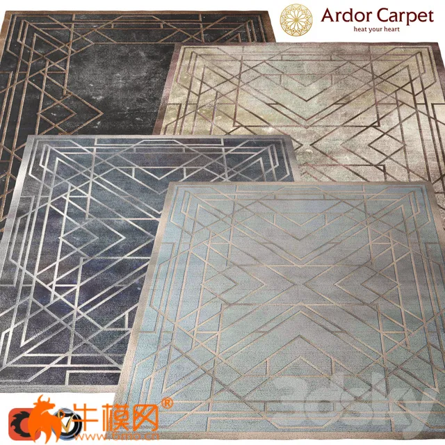 Carpet Ardor (Echelle) 2400h3000 (4 colors) max Vray, fbx – 3878