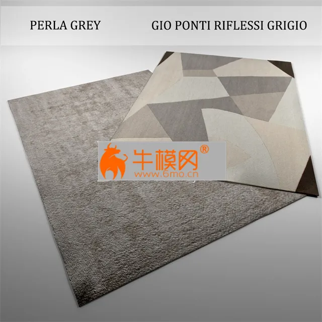 Carpet GIO PONTI RIFLESSI GRIGIO PERLA GRAY – 3886