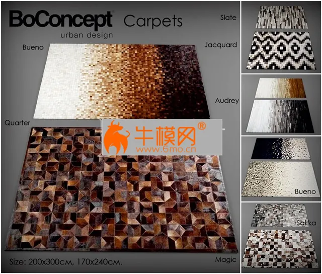 Collection of carpets from Bo Concept – 3897