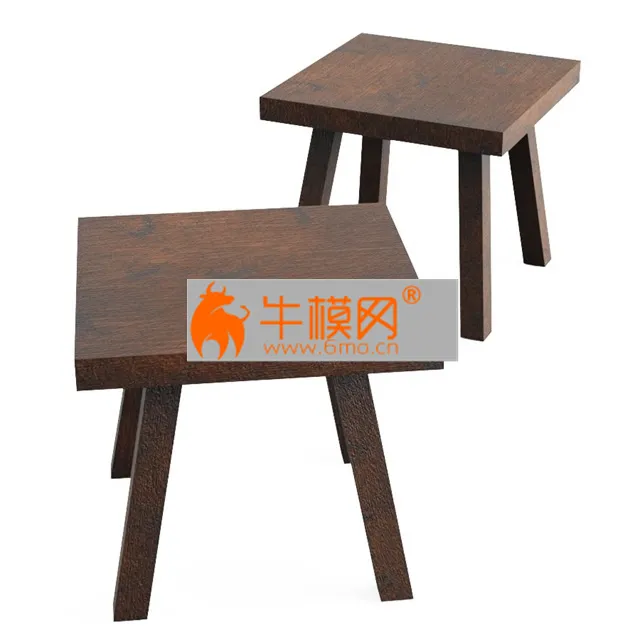 A Wooden Chair With Scuffs And Abrasions – 3908