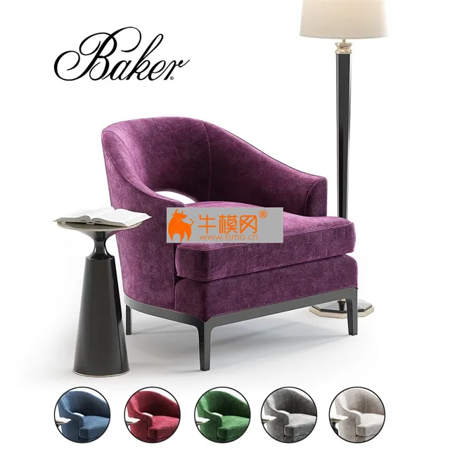 Baker Carnelian Lounge Chair – 3933