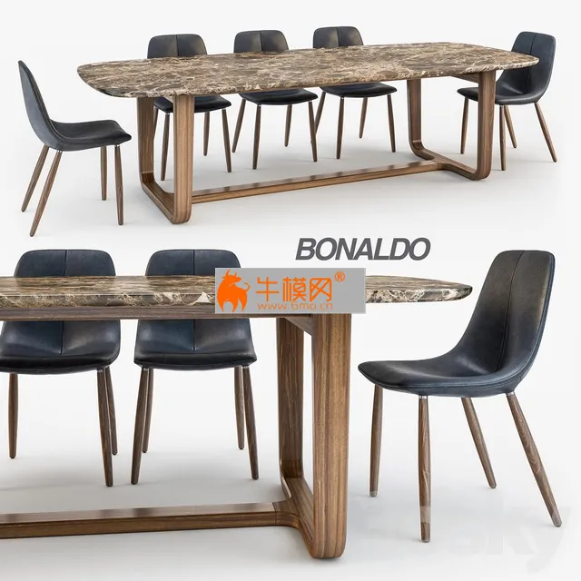 Bonaldo By chair Medley table – 3954