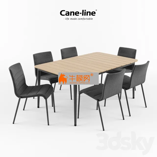 CANE-LINE Core Chair + Table – 3965