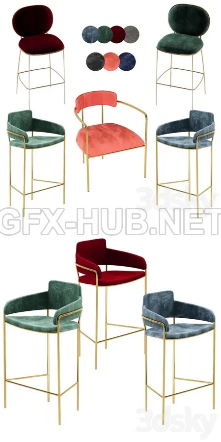 Chair set by Chiara Colombini – 4002
