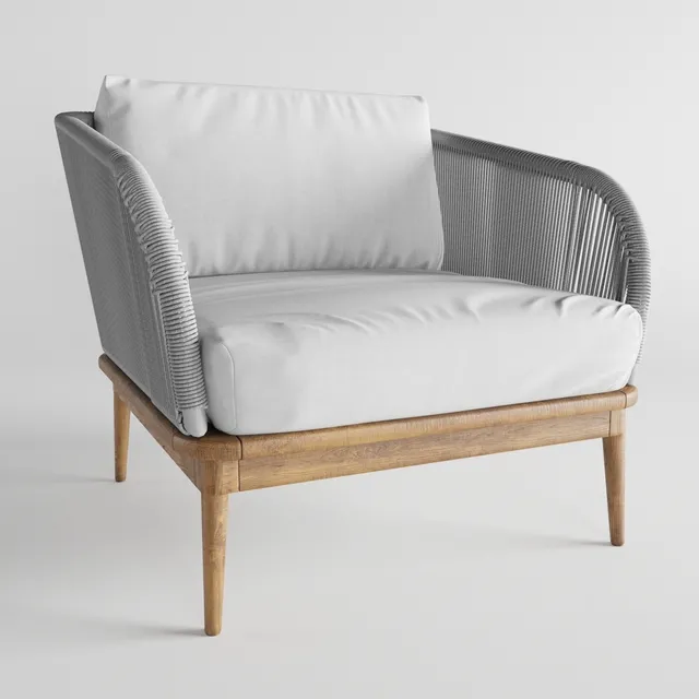 Corded Weave Outdoor Lounge Chair West elm – 4028