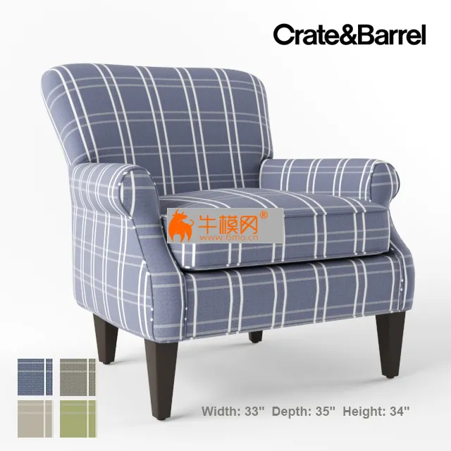 Crate and Barrel Elyse chair – 4034