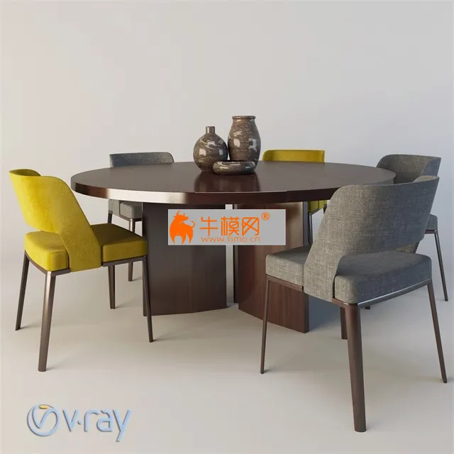 Dining table Minotti Morgan and Owens chair – 4052