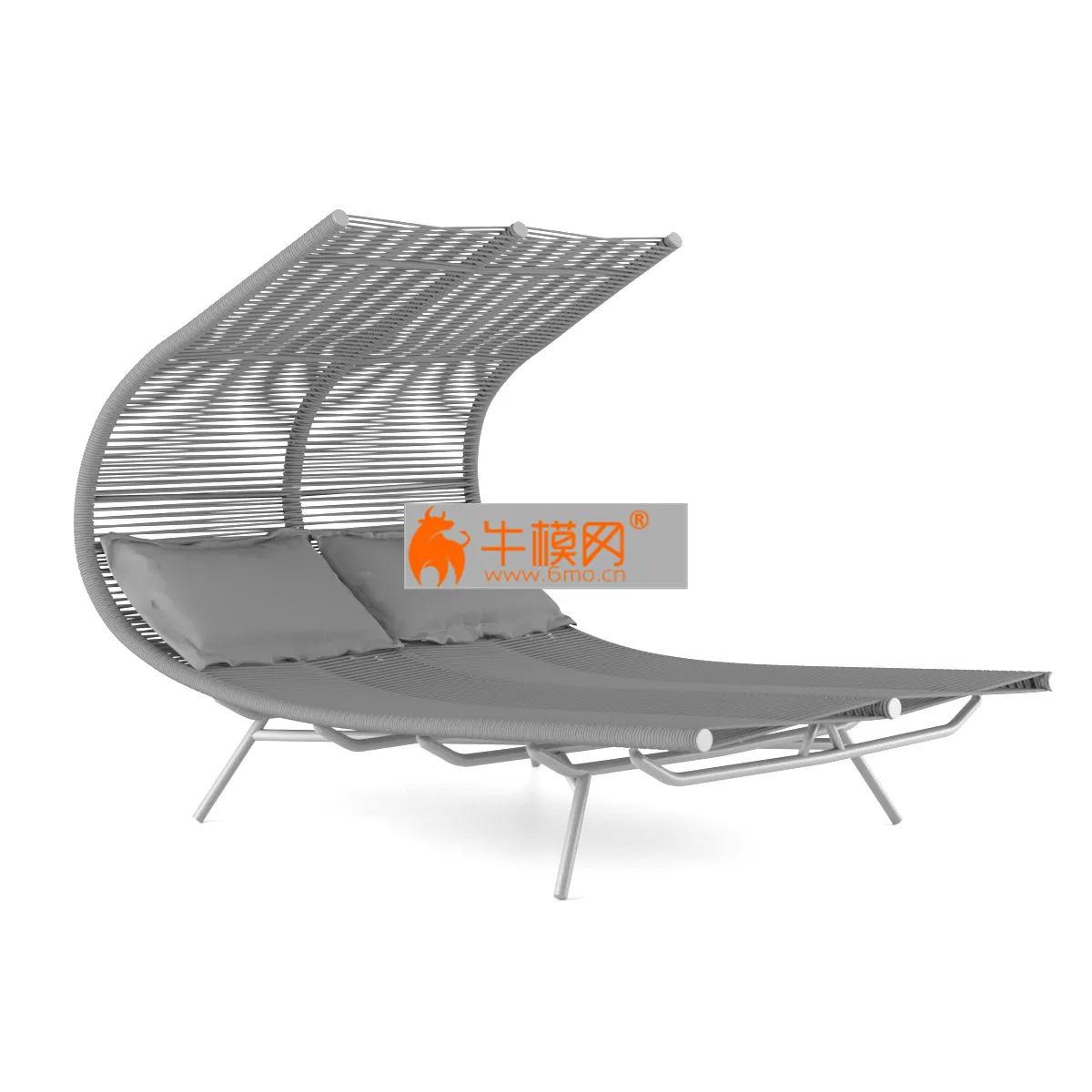 Double outdoor chair – 4056