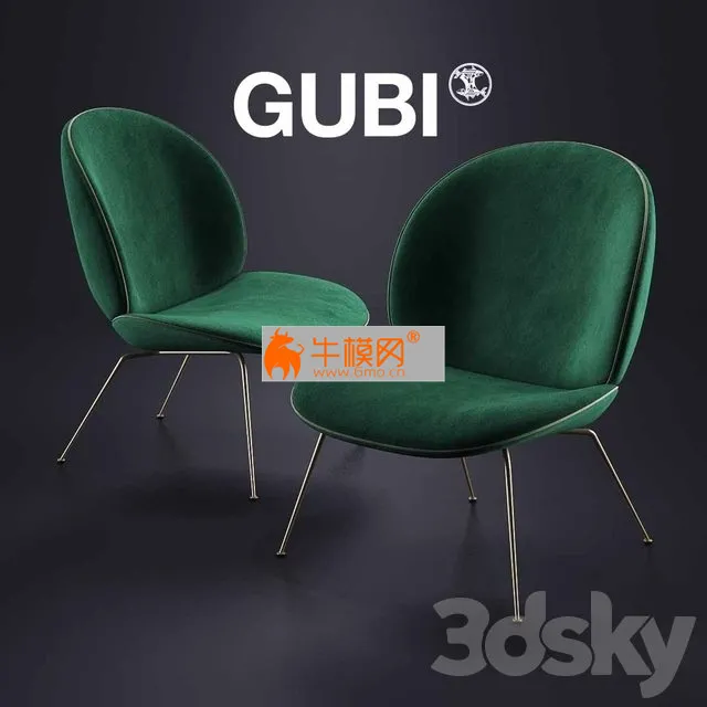 GUBI Beetle Lounge Chair – 4092