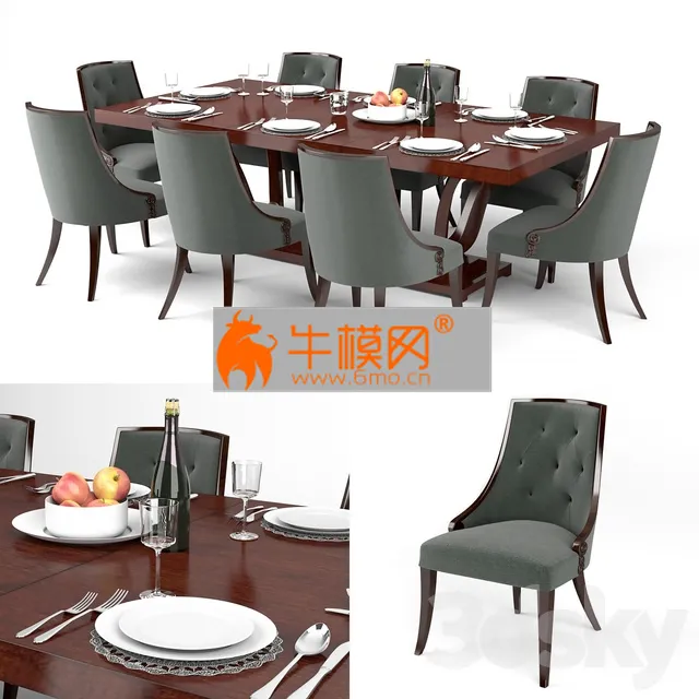 Guy Fontaine Dining Table & chairs – 4093