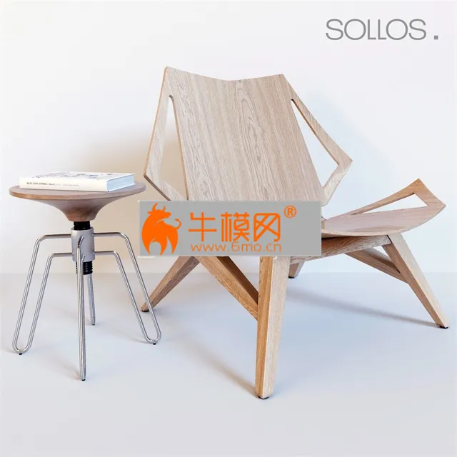 Ipanema chair & phillips stool by Jader Almeida – 4113