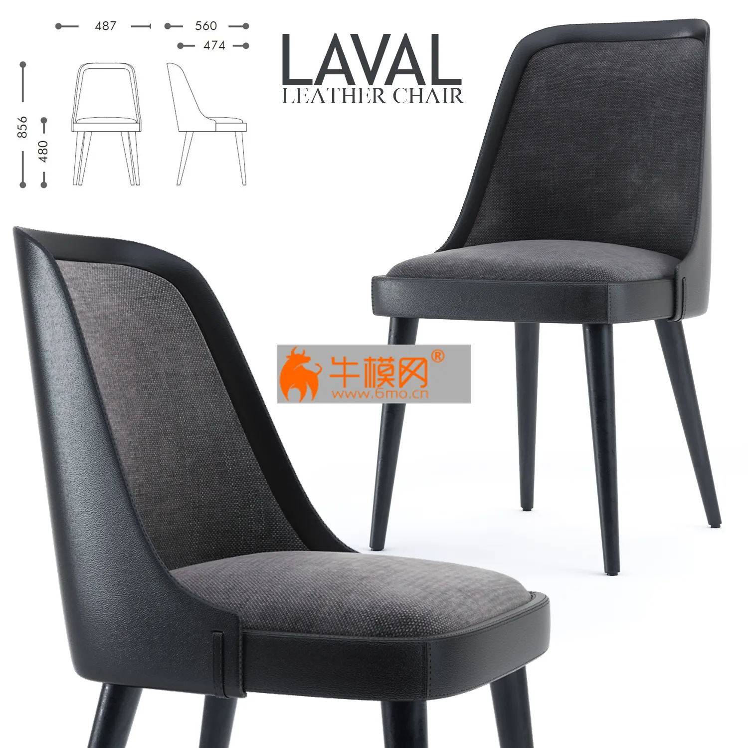 LAVAL LEATHER CHAIR – 4126