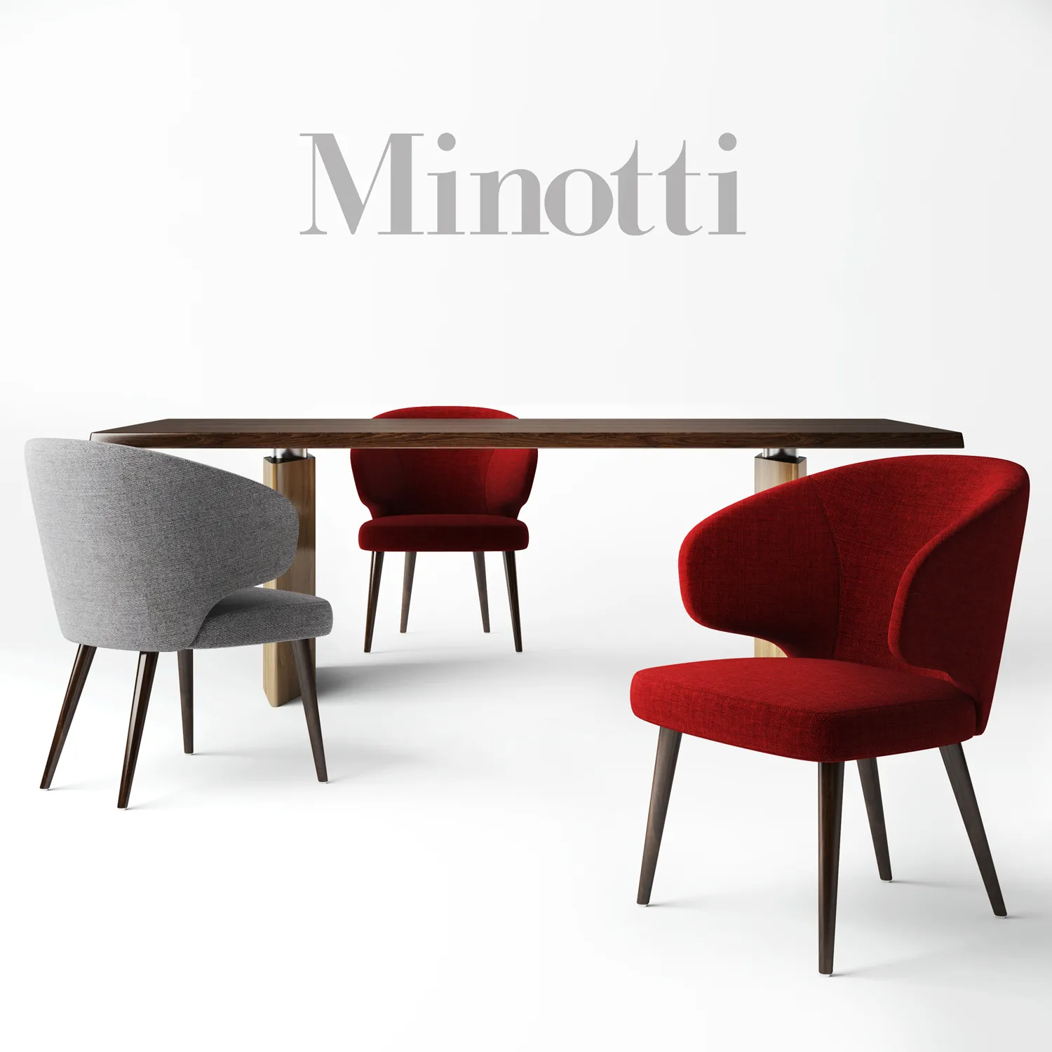 Minotti chair ASTON table MORGAN – 4152
