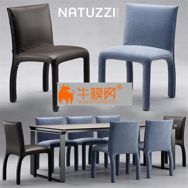 Natuzzi italia Table & Chair – 4161