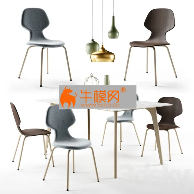 Pode Chiba chair Hux table Tonincasa lamps and decor – 4183