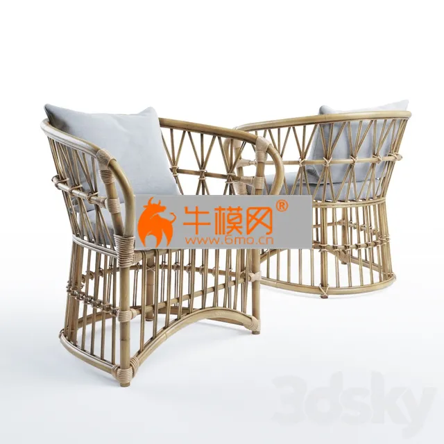San francisco rattan chair by House & Garden – 4206