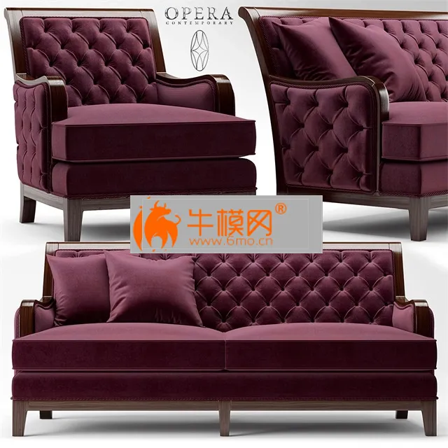 Sofa and chair Opera SEBASTIAN CLASSIC – 4220