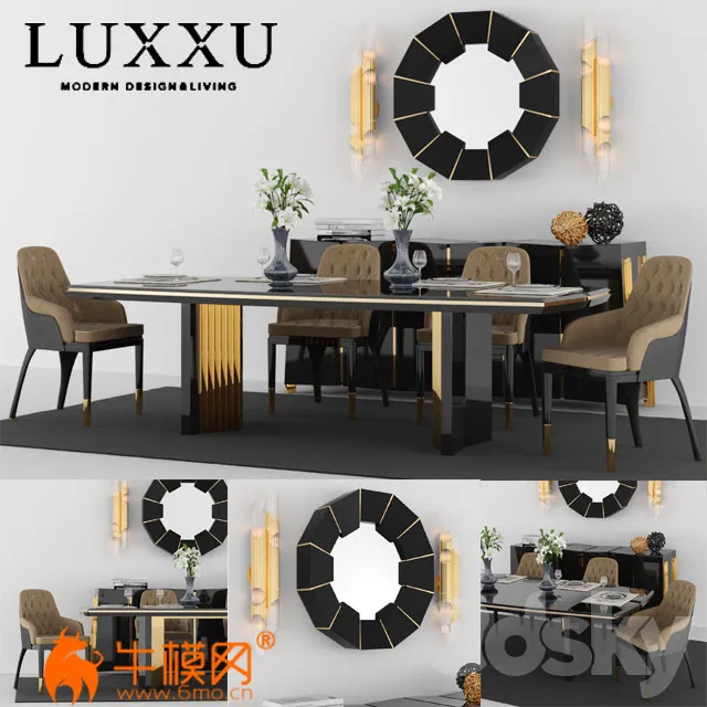 Table + Chair Set_2 by LUXXU – 4230