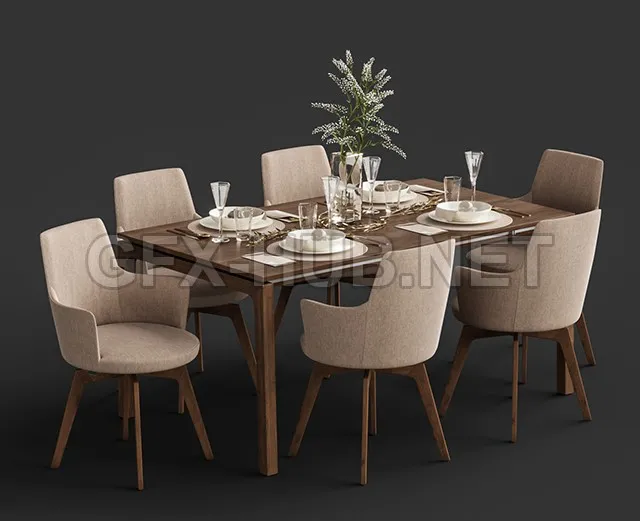 Venjakob Alexia Chair with Dining Table ET388 – 4262
