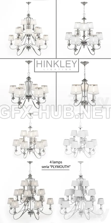 Chandeliers Hinkley seria PLYMOUTH – 4340