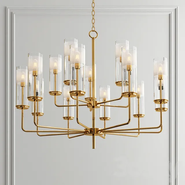 Hudson Valley Wentworth Brass Chandelier – 4371