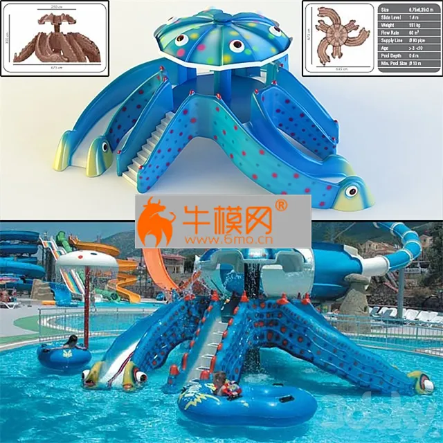 Children waterslide Octopus Slide – 4435