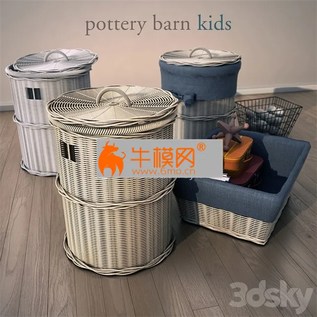 Pottery barn kids, basket – 4458