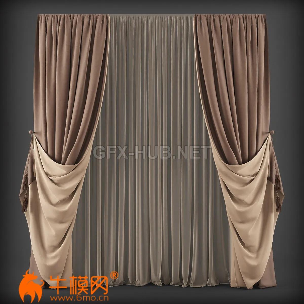 Curtains 115 (max, fbx) – 4526