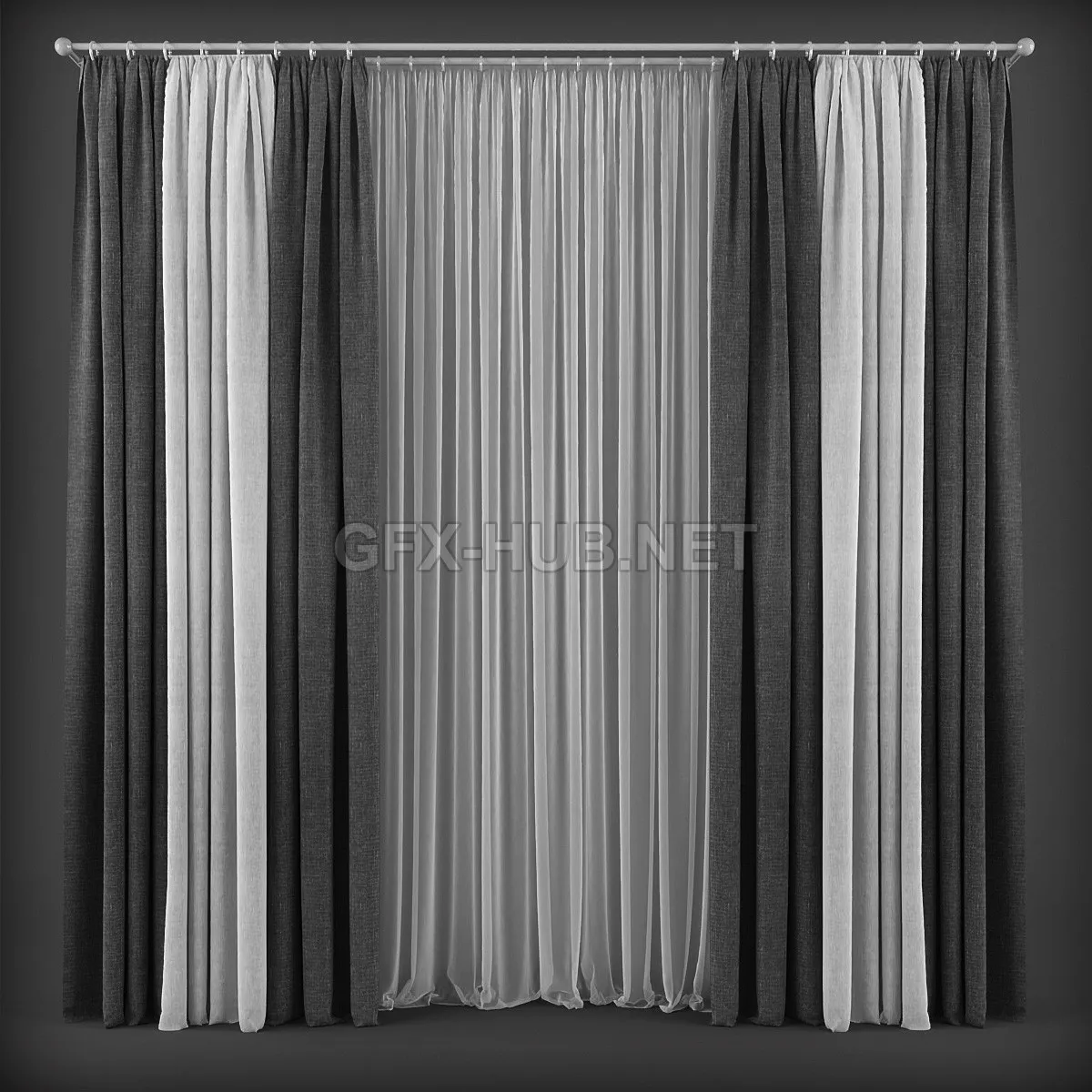 Curtains in a contemporary style (158) – 4541