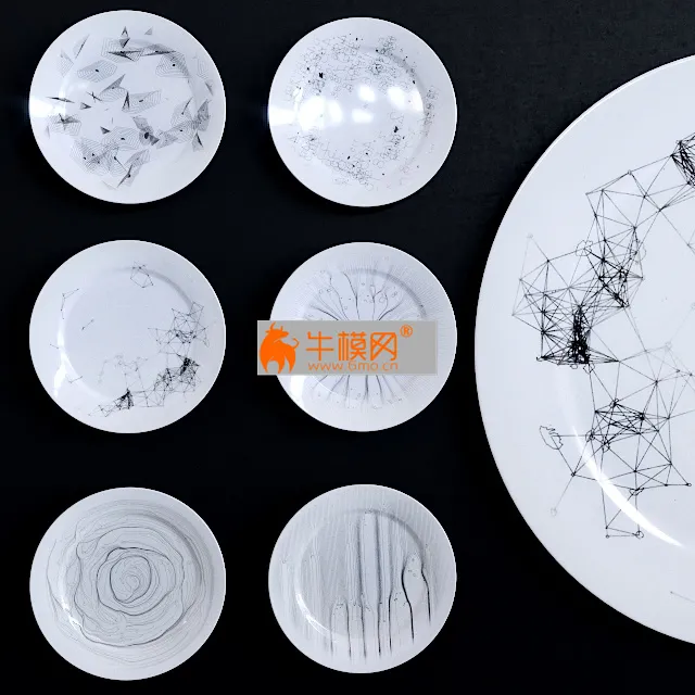 Decorative plates set2 – 4669