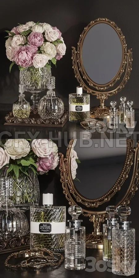 DECORATIVE SET 19 Classic Mirror decoration – 4707