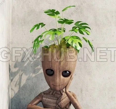 Hero Groot’s Potted Decorations – 4793