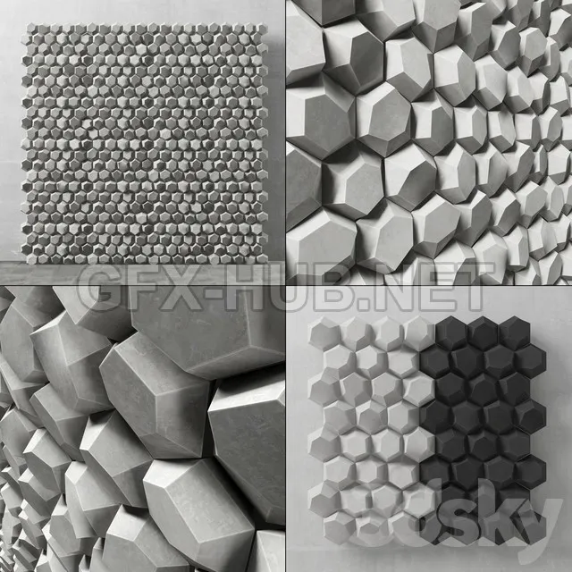 Panel Decorative Hexagon – 4821